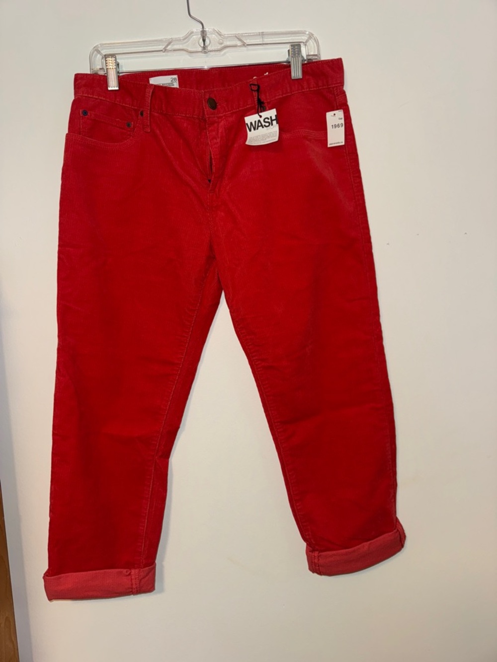 Red Gap Corduroy ankle Pants with Tags